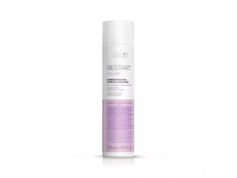 REVLON RE/START™ COLOR STRENGHTENING PURPLE stiprinantis šampūnas blondinėms, balintiems ir šviesintiems plaukams, 250 ml REVLON RE/START™ COLOR STRENGHTENING PURPLE stiprinantis šampūnas blondinėms, balintiems ir šviesintiems plaukams, 250 ml